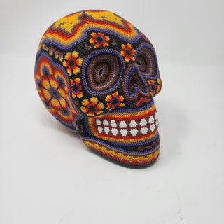 Huichol Beaded Skull Artwork - Picayune Cellars & Mercantile