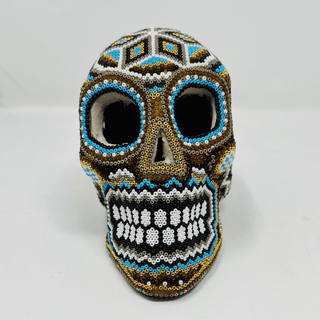 Huichol Beaded Skull Artwork - Picayune Cellars & Mercantile