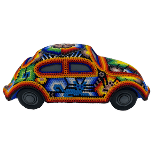 Huichol Beaded VW Bug Artwork - Picayune Cellars & Mercantile