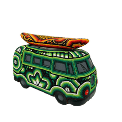 Huichol Beaded VW Van Sculpture