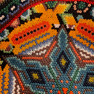 Huichol Gourd Bowl Artwork - Picayune Cellars & Mercantile