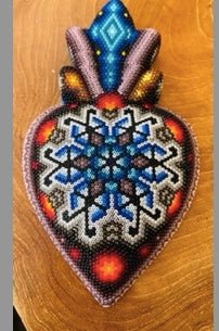 Huichol Heart Artwork - Picayune Cellars & Mercantile