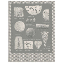 Jacquard Français Fromages Kitchen Towel