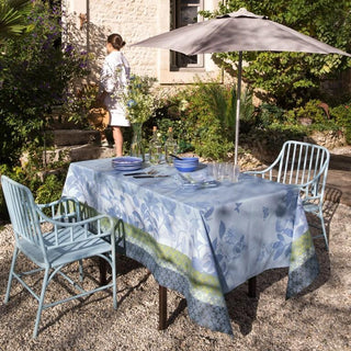 Jacquard Français Jardin de Paradis Coated Tablecloth Table Linens - Picayune Cellars & Mercantile