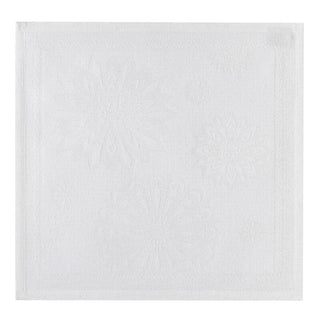 Jacquard Français Lumiere D'Etoile Diamant White Set of 2 Cloth Napkins Table Linens - Picayune Cellars & Mercantile