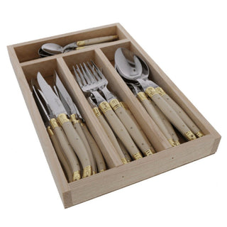 Jean Dubost Laguiole 24 Piece Everyday Flatware Set Tableware - Picayune Cellars & Mercantile