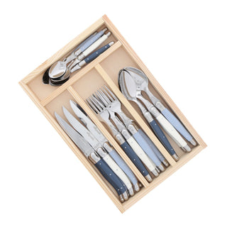 Jean Dubost Laguiole 24 Piece Everyday Flatware Set Tableware - Picayune Cellars & Mercantile