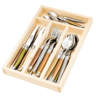 Jean Dubost Laguiole 24 Piece Flatware Set Tableware - Picayune Cellars & Mercantile