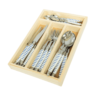 Jean Dubost Laguiole 24 Piece Flatware Set Tableware - Picayune Cellars & Mercantile