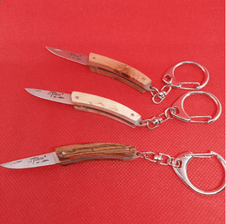 Jean Luc Ytournel Laguiole Miniature Keychain Knife in Wood Homegoods - Picayune Cellars & Mercantile