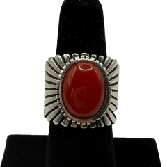 Jennifer Curtis Gem Grade Aha Coral Ring