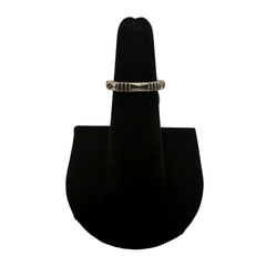 Jennifer Curtis Stamped Thin Ring - size 5