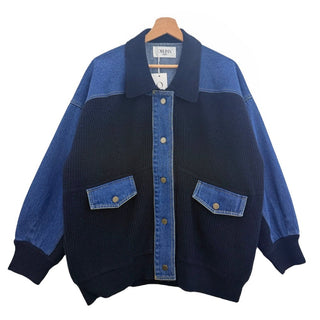Knit & Denim Jacket Women's Apparel - Picayune Cellars & Mercantile