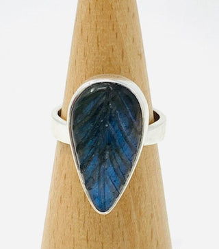 Labradorite Adjustable Ring Rings - Picayune Cellars & Mercantile