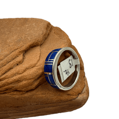 Rick Tolino Lapis Inlay Ring