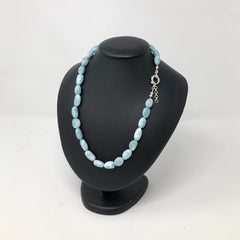 Larimar Beaded Necklace - Medium