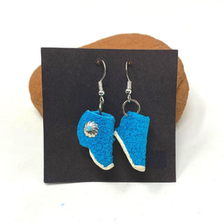 Leather Shoe Earrings Earrings - Picayune Cellars & Mercantile