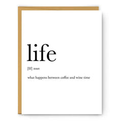 Life Definition Everyday Card