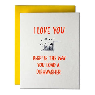 Load A Dishwasher Letterpress Card Cards - Picayune Cellars & Mercantile