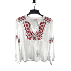 Long-sleeve Embroidered Blouse