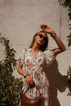 Long V-neck Dress