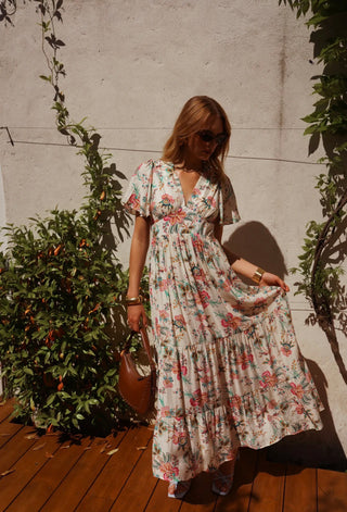 Long V-neck Dress