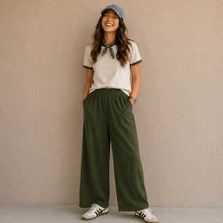 Lyocell Flowy Pants Women's Apparel - Picayune Cellars & Mercantile