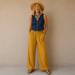 Lyocell Flowy Pants Women's Apparel - Picayune Cellars & Mercantile