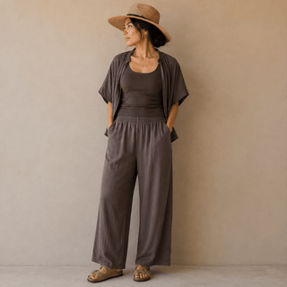 Lyocell Flowy Pants Women's Apparel - Picayune Cellars & Mercantile