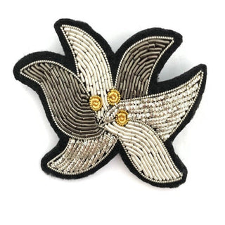 Macon & Lesquoy "Buttonhole Flower" Embroidered Brooch Brooches & Cufflinks - Picayune Cellars & Mercantile