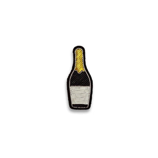 Macon & Lesquoy "Champagne Bottle" Embroidered Brooch Brooches & Cufflinks - Picayune Cellars & Mercantile