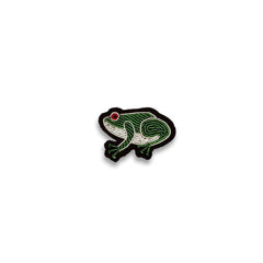 Macon & Lesquoy Frog Embroidered Brooch