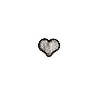 Macon & Lesquoy Heart Embroidered Brooch Brooches & Cufflinks - Picayune Cellars & Mercantile