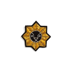 Macon & Lesquoy Leo Zodiac Embroidered Brooch