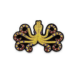Macon & Lesquoy Octopus Embroidered Brooch