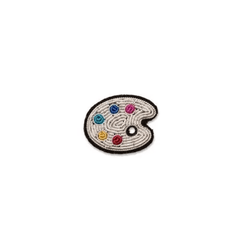 Macon & Lesquoy Palette Embroidered Brooch