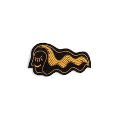 Macon & Lesquoy Virgo Zodiac Embroidered Brooch
