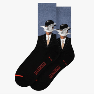 Magritte's "Man in a Bowler Hat" Art Sox Socks - Picayune Cellars & Mercantile