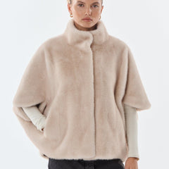 Malou - Faux Fur Cape