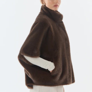 Malou - Faux Fur Cape Women's Apparel - Picayune Cellars & Mercantile