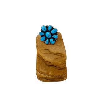 Mark Calladitto - Sonoran Rose Turquoise Ring Rings - Picayune Cellars & Mercantile