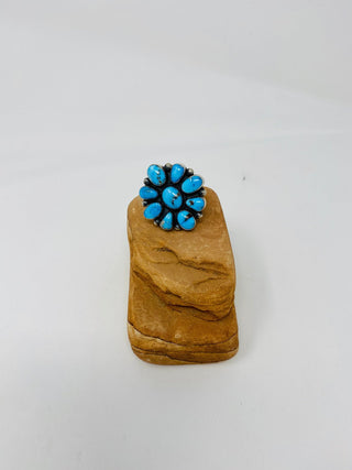 Mark Calladitto - Sonoran Rose Turquoise Ring Rings - Picayune Cellars & Mercantile