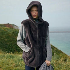 Maury - Long Faux Fur Vest