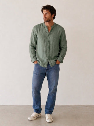 Men's Linen Shirt Men's Apparel - Picayune Cellars & Mercantile
