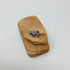 Micro Inlay Pendant - Bear