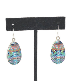 Micro Inlay Teardrop Earrings Earrings - Picayune Cellars & Mercantile