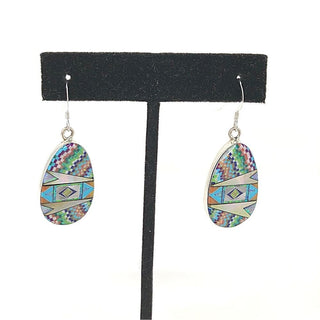 Micro Inlay Teardrop Earrings Earrings - Picayune Cellars & Mercantile