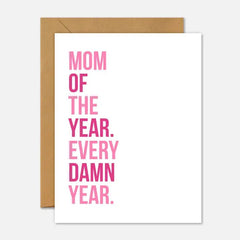 Mom Of the Year Card