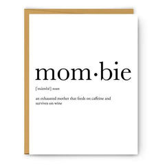 Mombie Definition Card