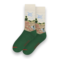 Monet Poppy Field Near Argenteuil Socks